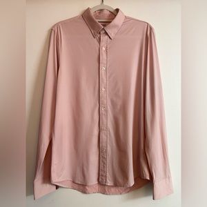 RHONE Commuter Dress Shirt Red Micro Dot (Medium)